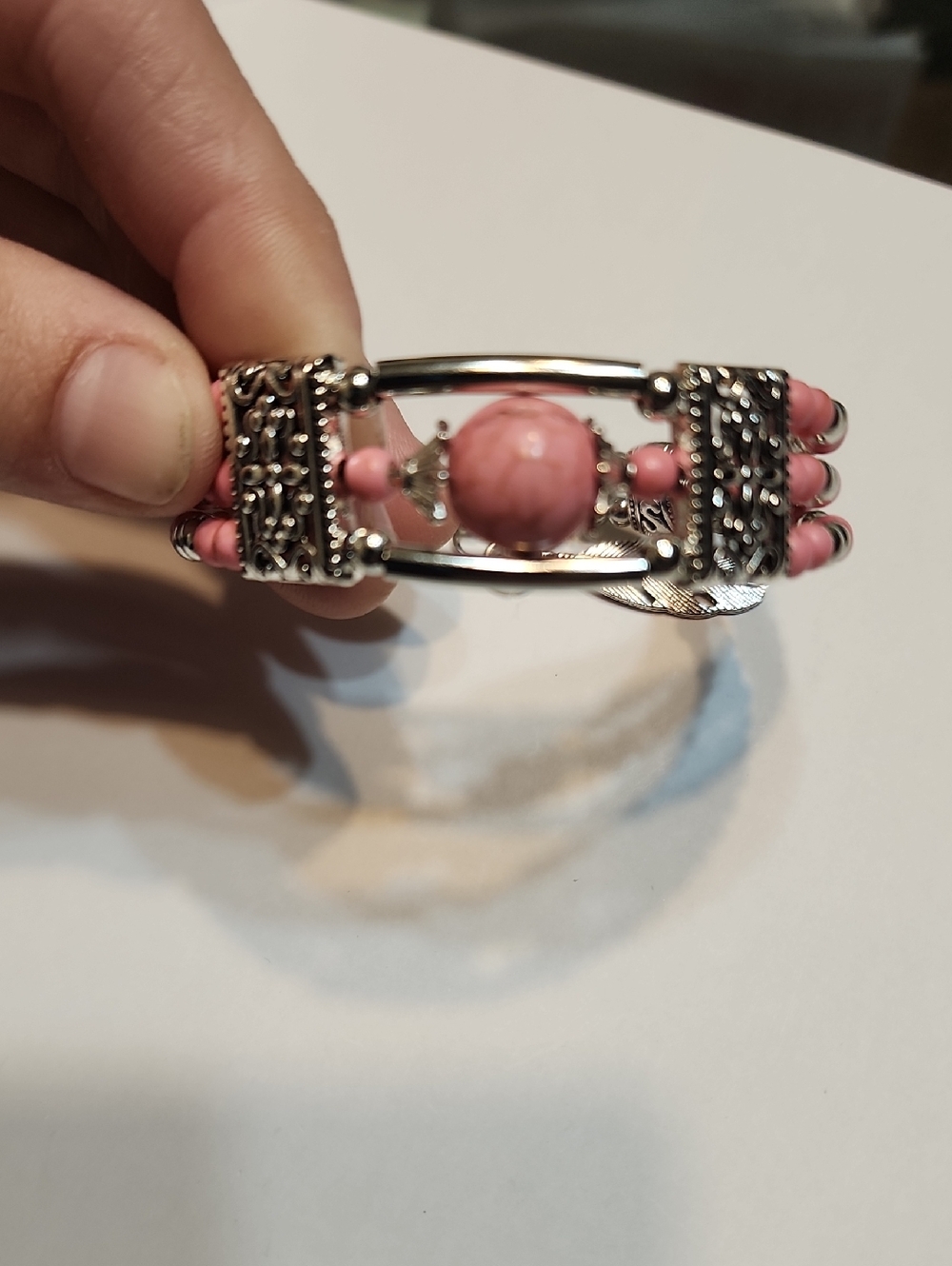 1pc Classic Bohemian Style Turquoise Bracelet. #2 Bestseller Pink, Daily, Boho